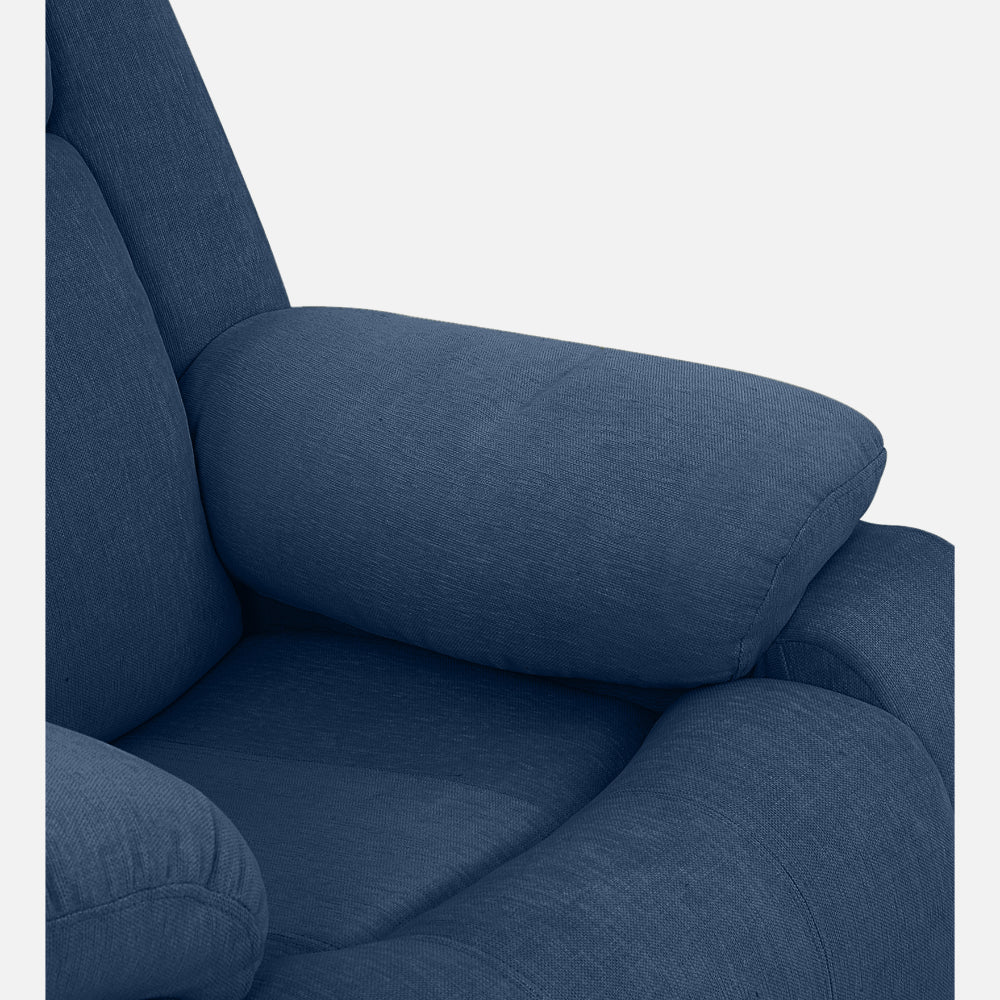 Avalon Blue Fabric Recliner - Image 11