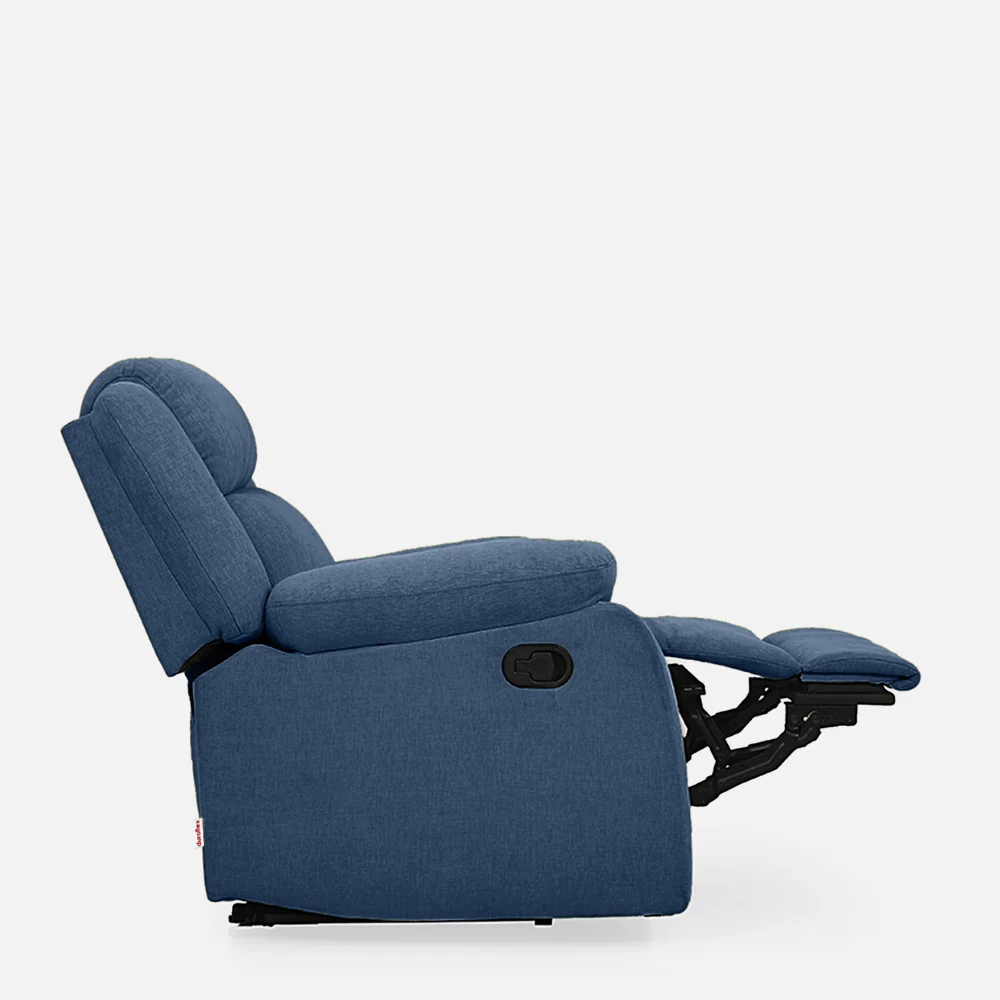 Avalon Blue Fabric Recliner - Image 7
