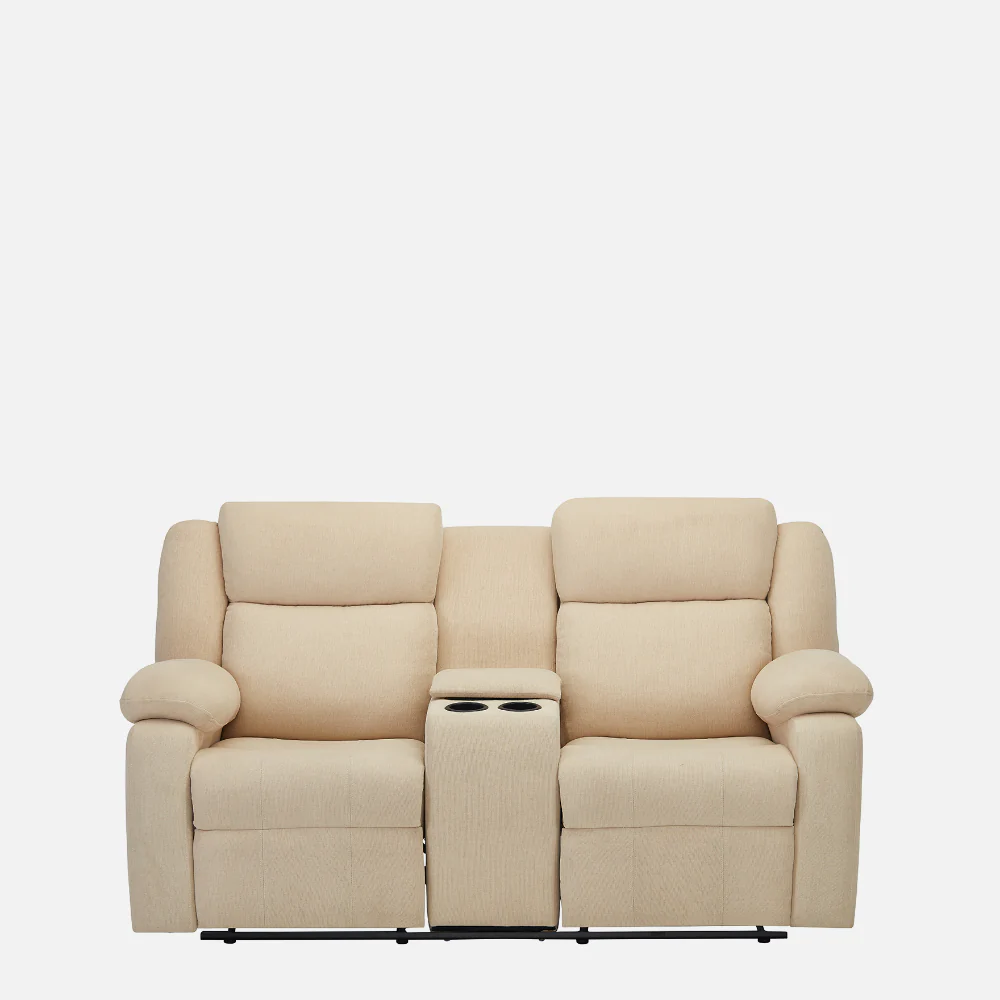 Avalon E Twin Motorized Iconic Beige Recliner - Image 2