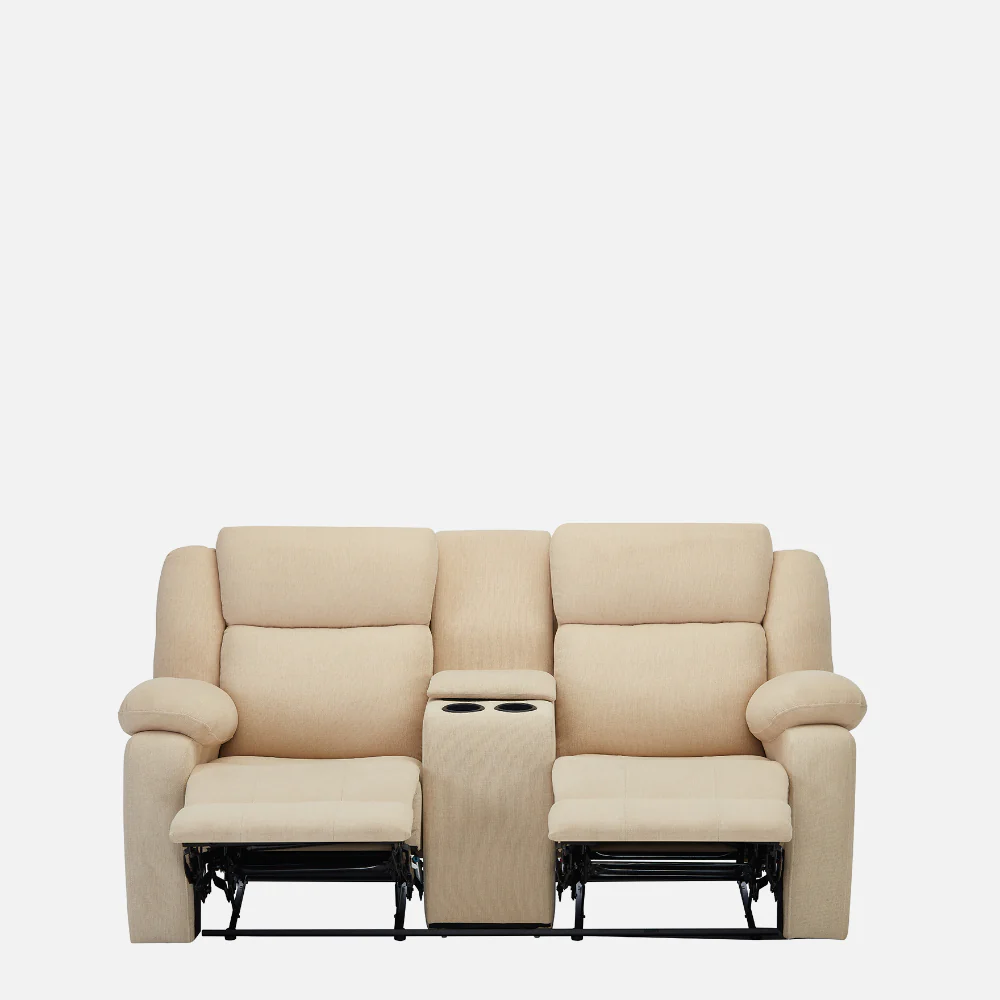 Avalon E Twin Motorized Iconic Beige Recliner - Image 4