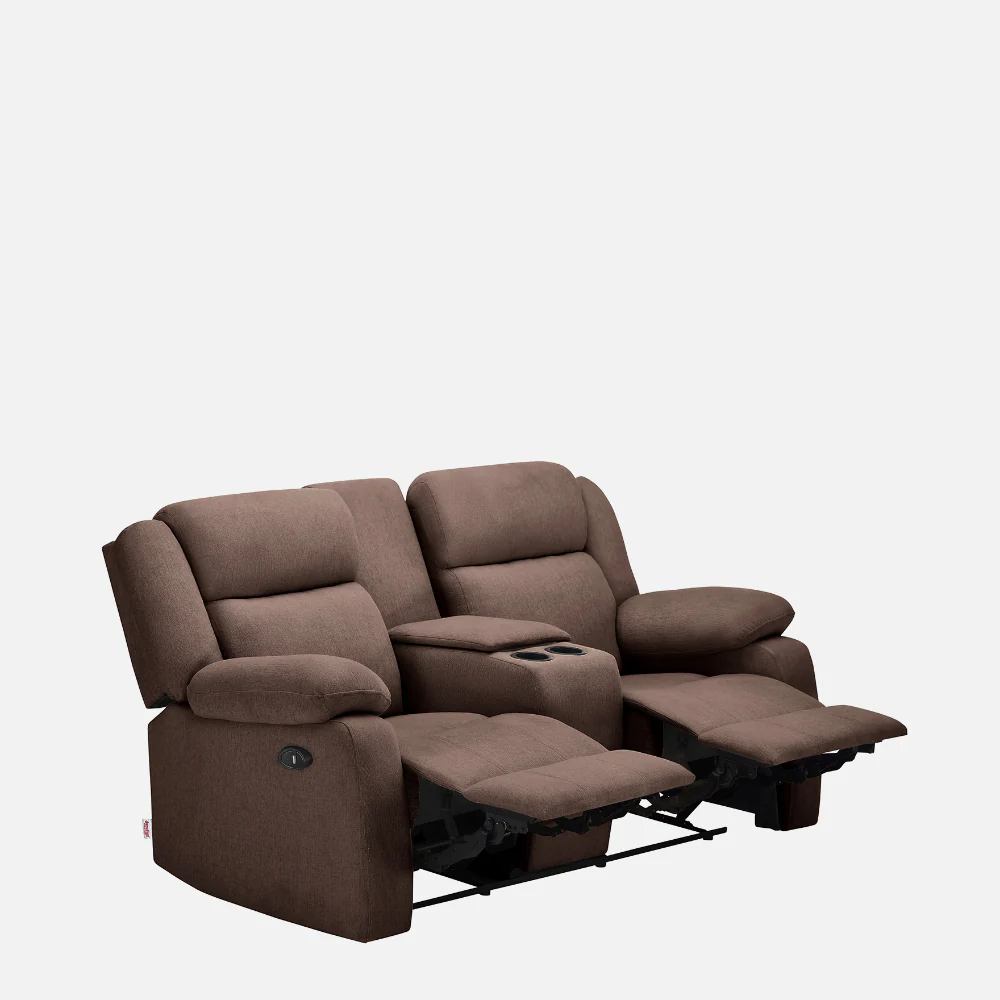 Avalon E Twin Motorized Saddle Brown Recliner - Image 5