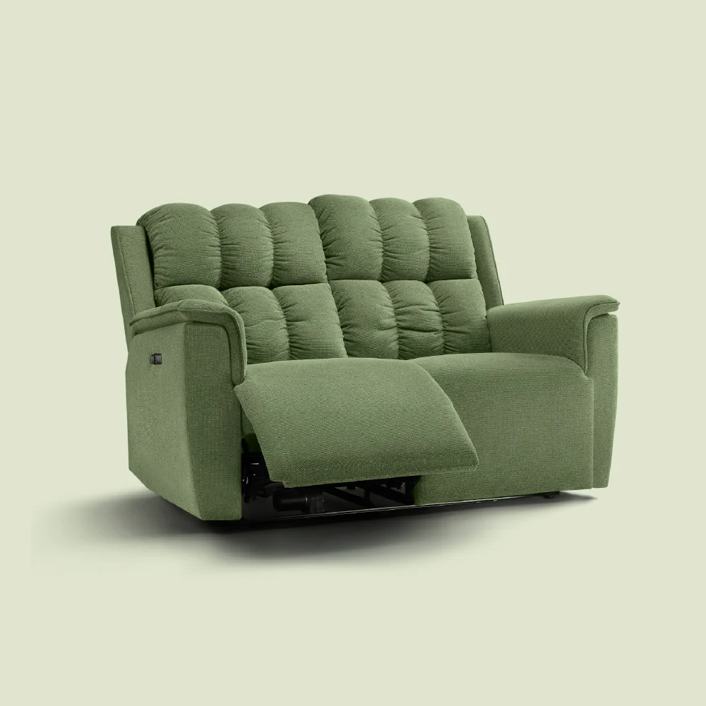Avalon Elite mov.E Hunter Green Fabric 2 Seater Sofa - Image 4