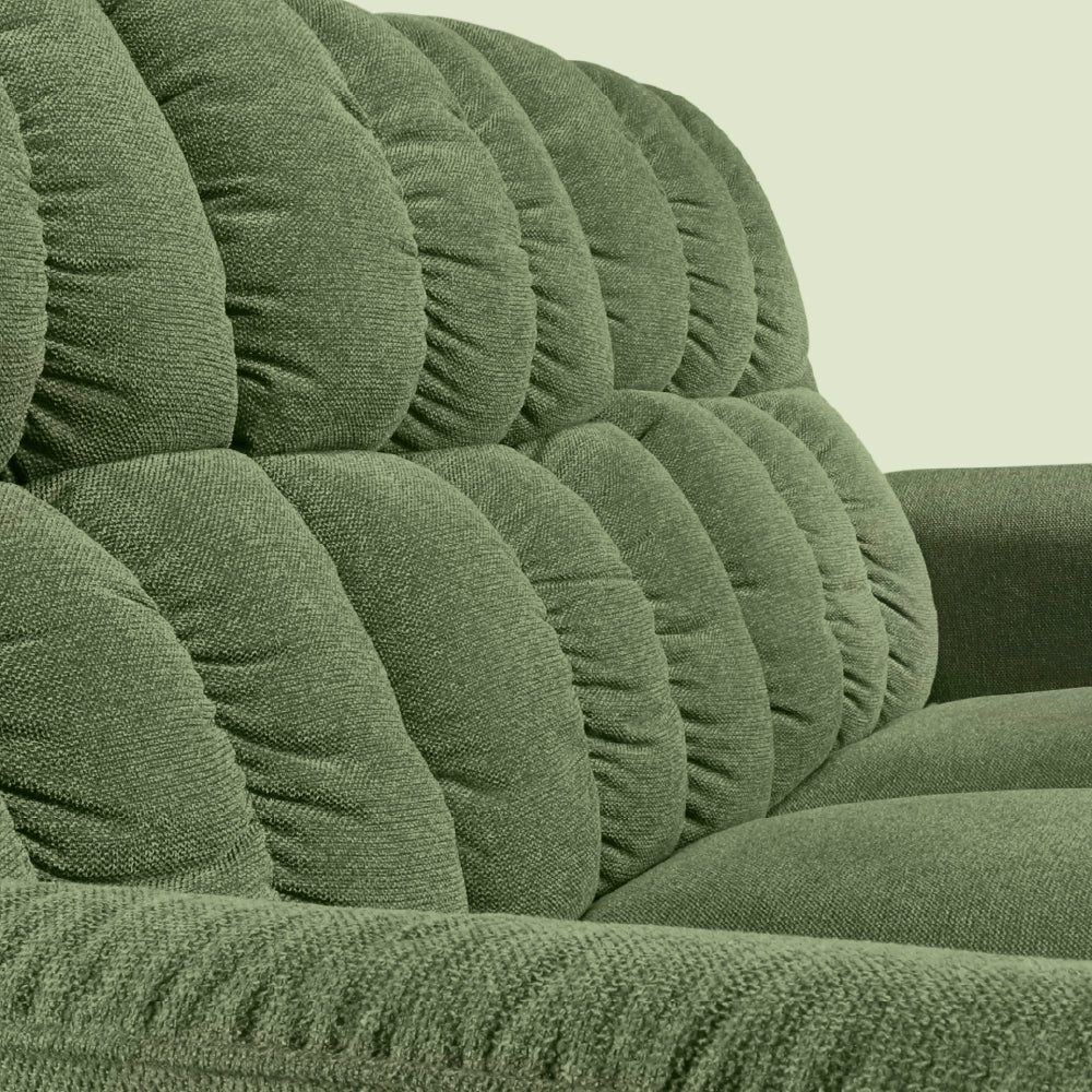 Avalon Elite mov.E Hunter Green Fabric 3 Seater Sofa - Image 6