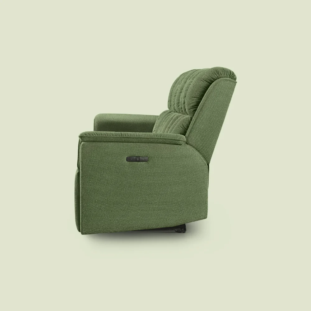 Avalon Elite mov.E Hunter Green Fabric 3 Seater Sofa - Image 8
