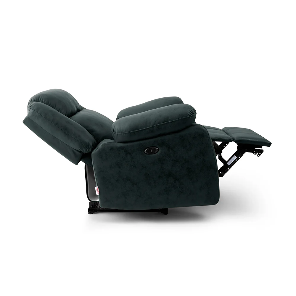 Avalon Midnight Blue Suede Recliner - Image 7