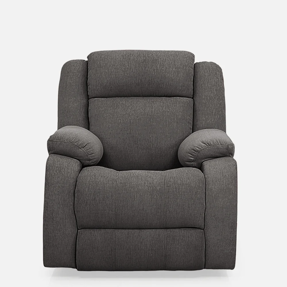 Avalon Motorized Electric Powered Grey Fabric Recliner - Image 2
