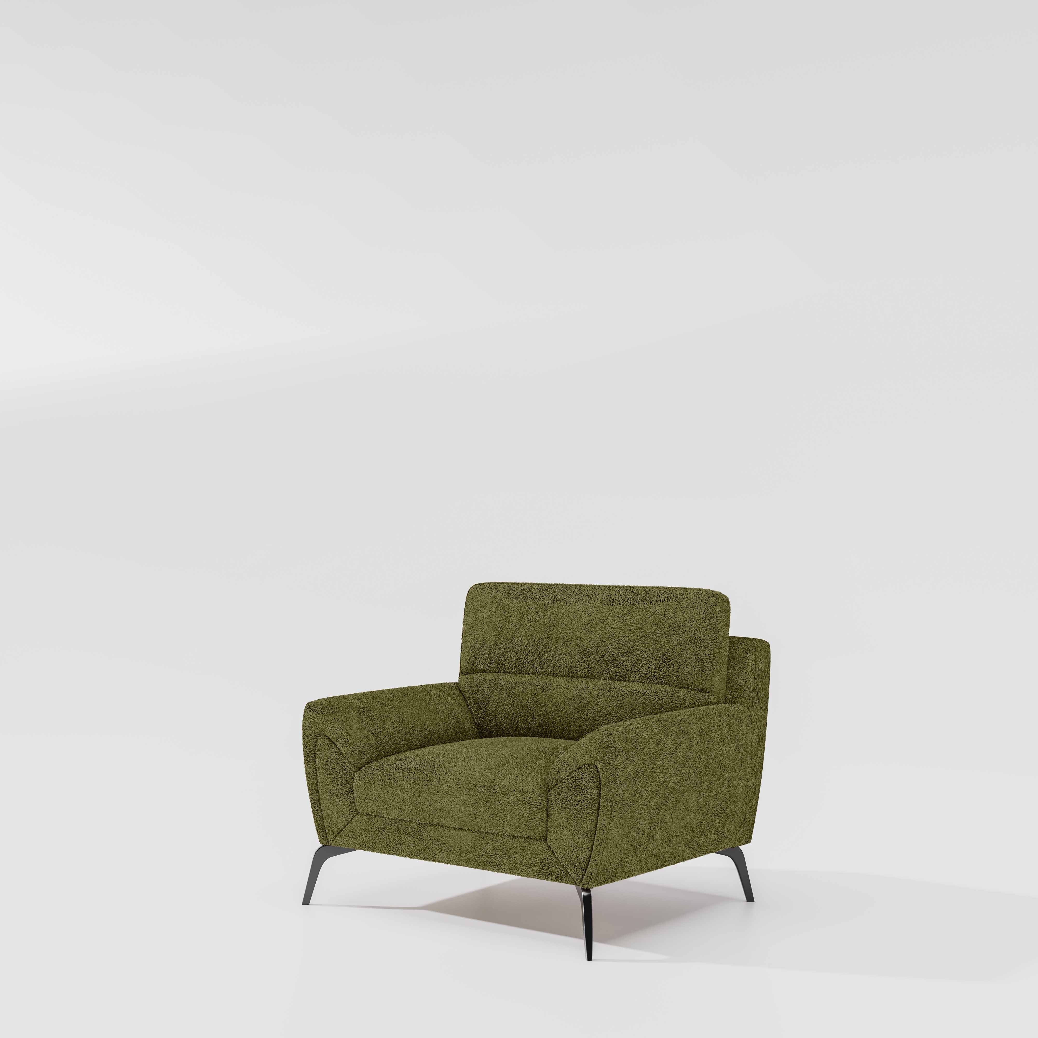 Octave 1 Seater Seater-Boucle Fabric - Dried herb - Image 4
