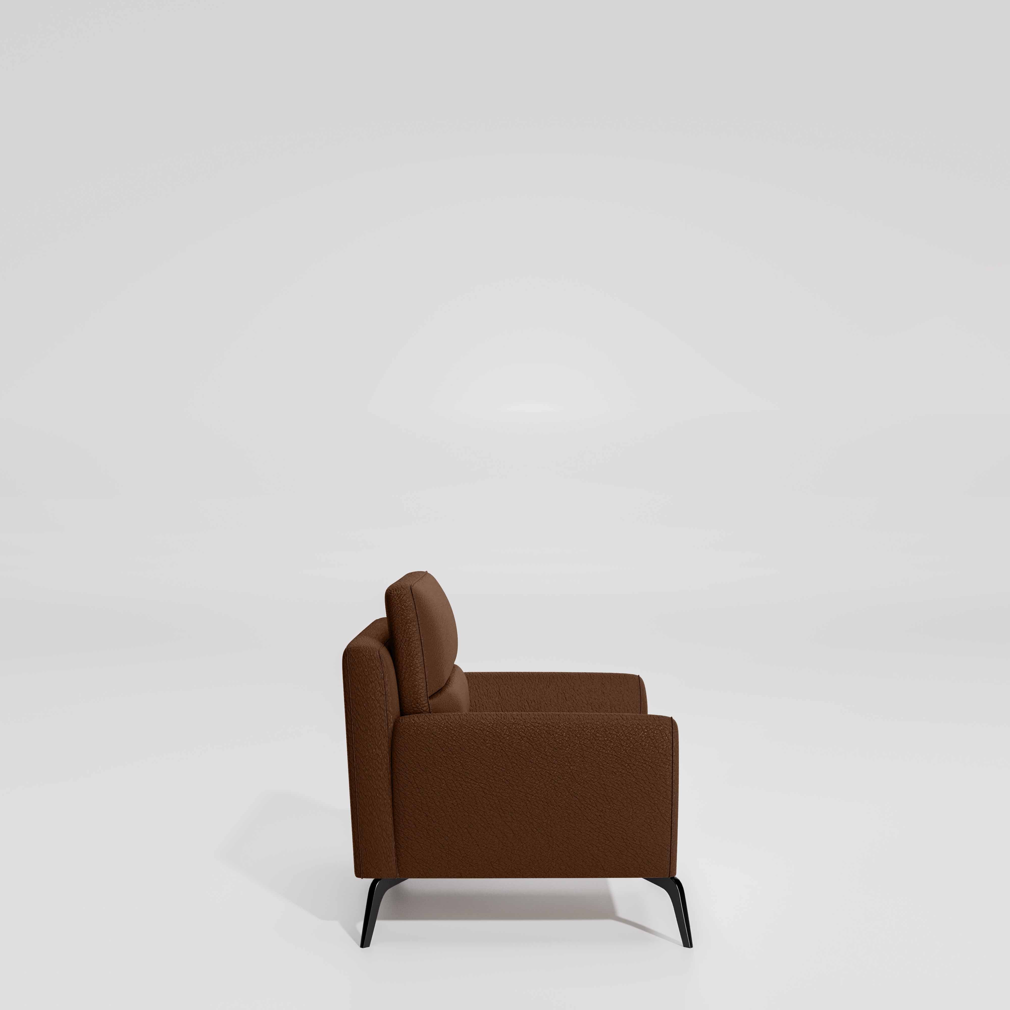 Octave 1 Seater Seater-Suede fabric - Cappuccino - Image 5