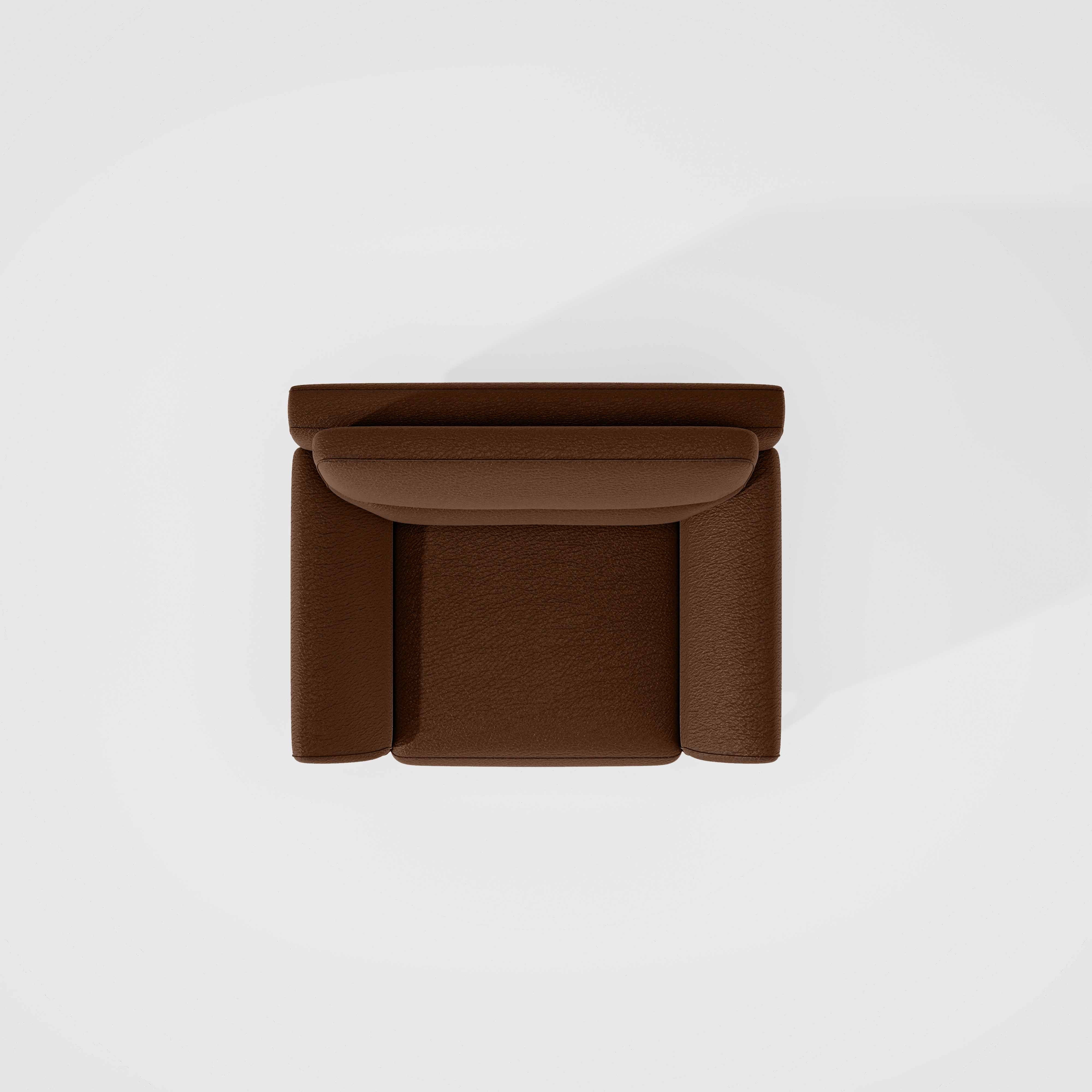 Octave 1 Seater Seater-Suede fabric - Cappuccino - Image 6
