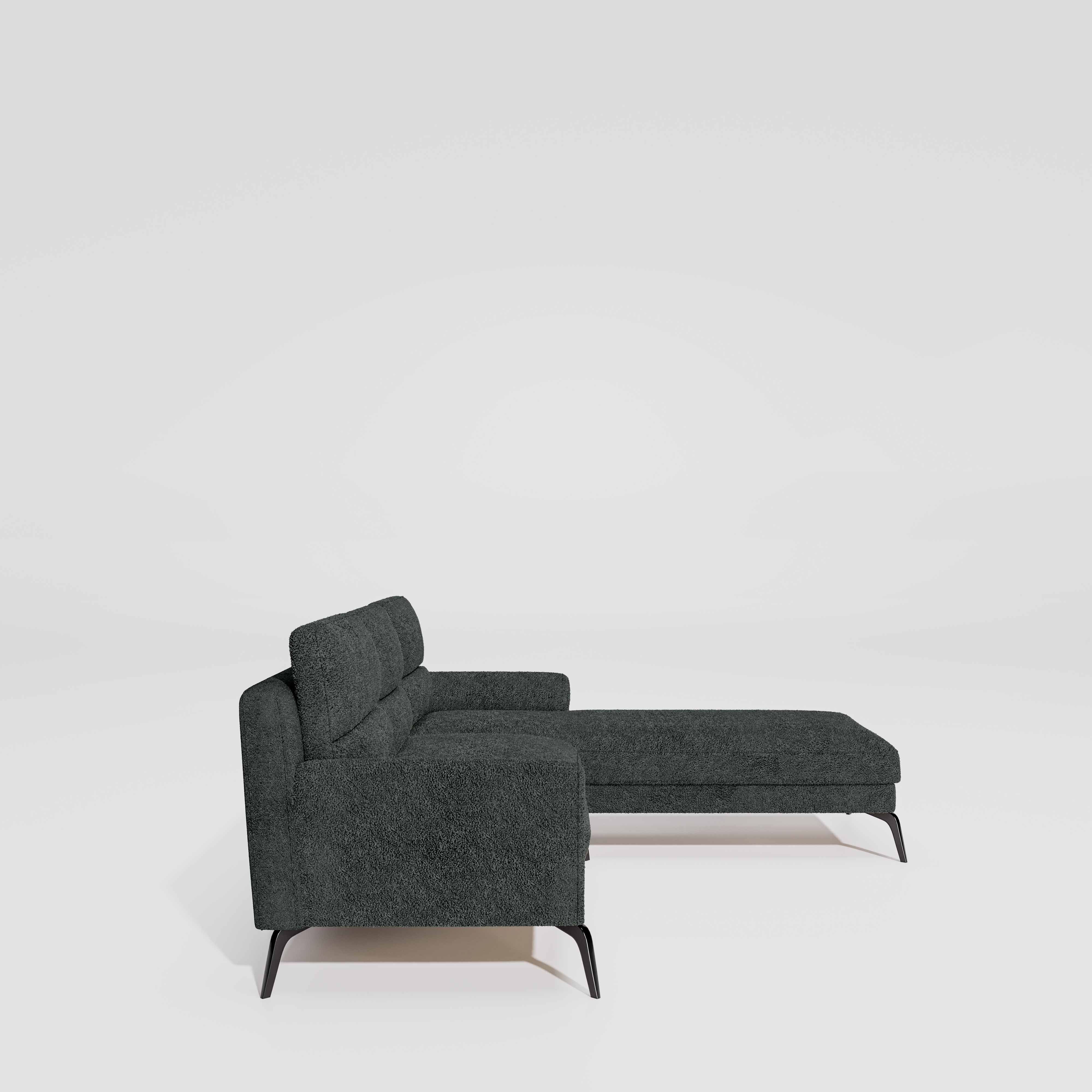 Octave 2 Seater Sofa with LH Lounger Boucle Fabric  - Sedona Sage - Image 5