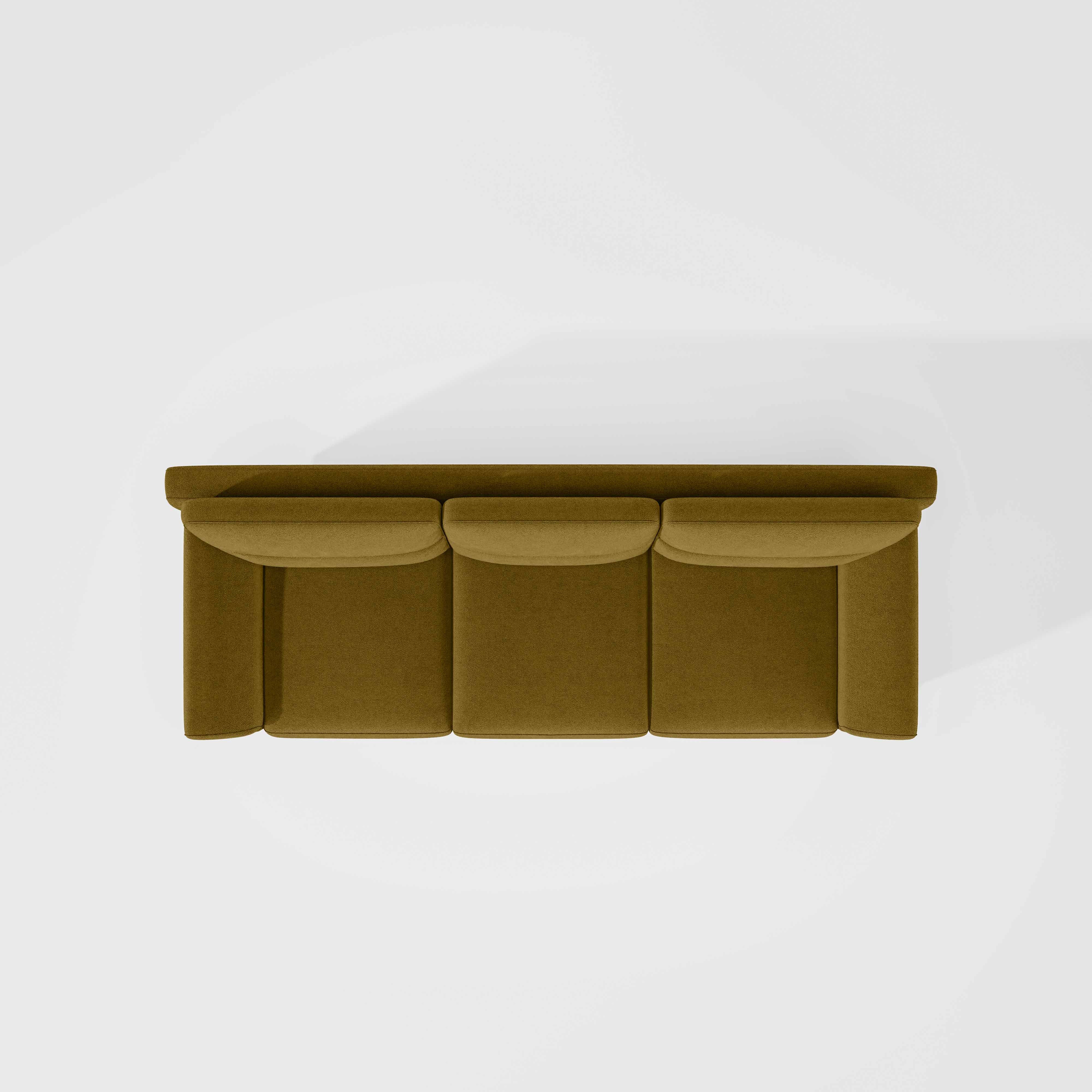 Octave 3 Seater Water & Stain Repellent Fabric - Honey - Image 6