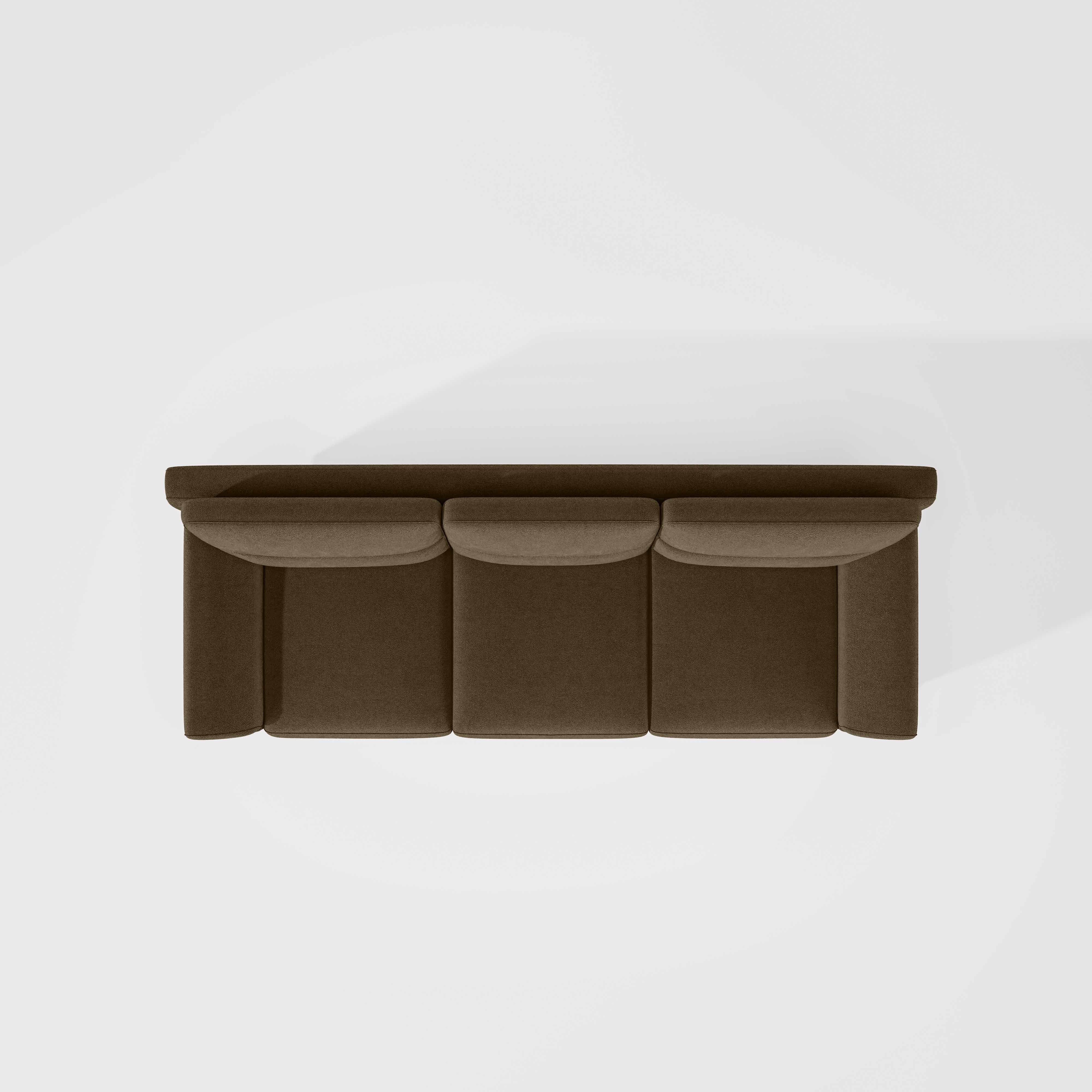 Octave 3 Seater Water & Stain Repellent Fabric - Dark earth - Image 6