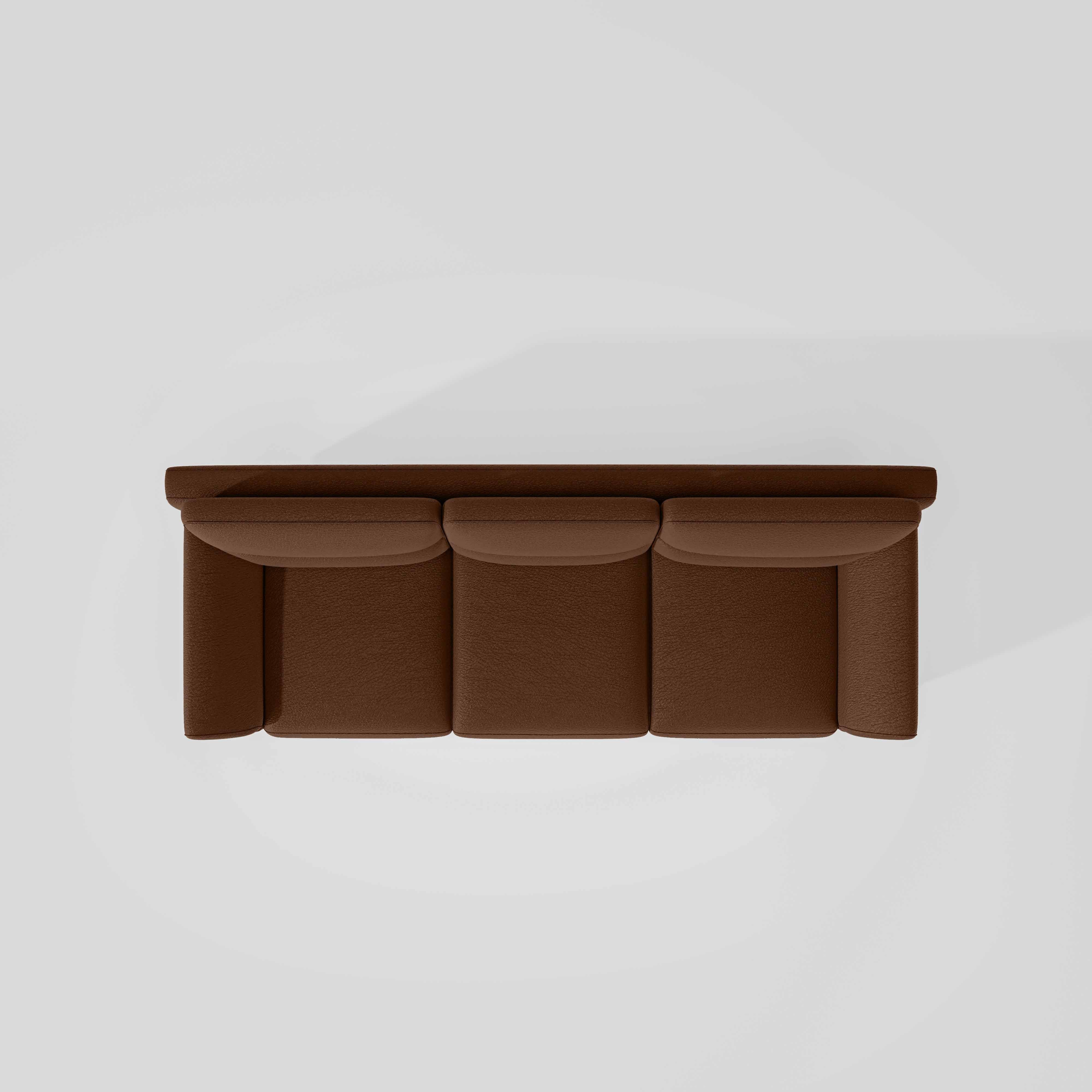 Octave 3 Seater Suede Fabric - Cappuccino - Image 6