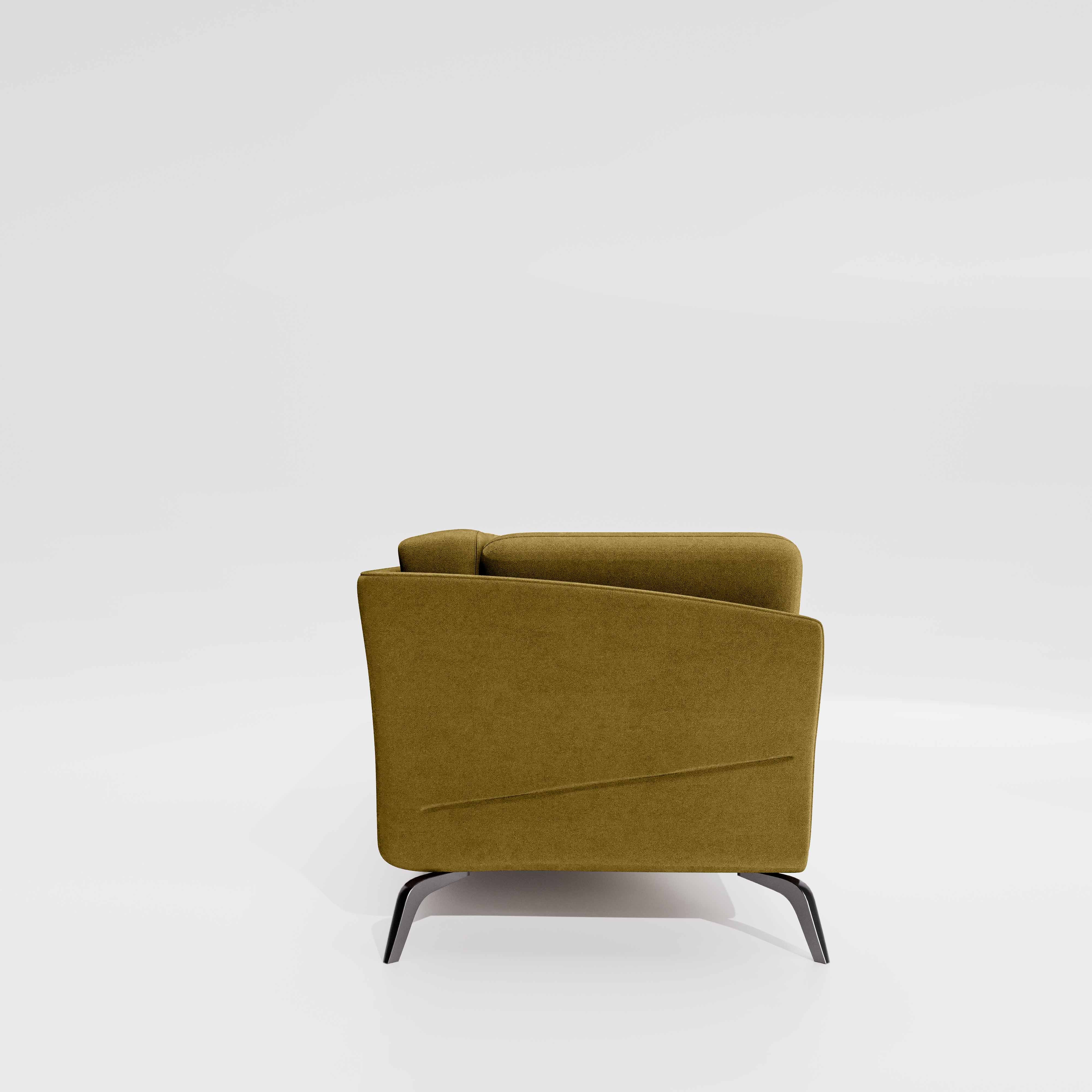 Symphony 1 Seater Water & Stain Repellent Fabric - Honey - Image 5
