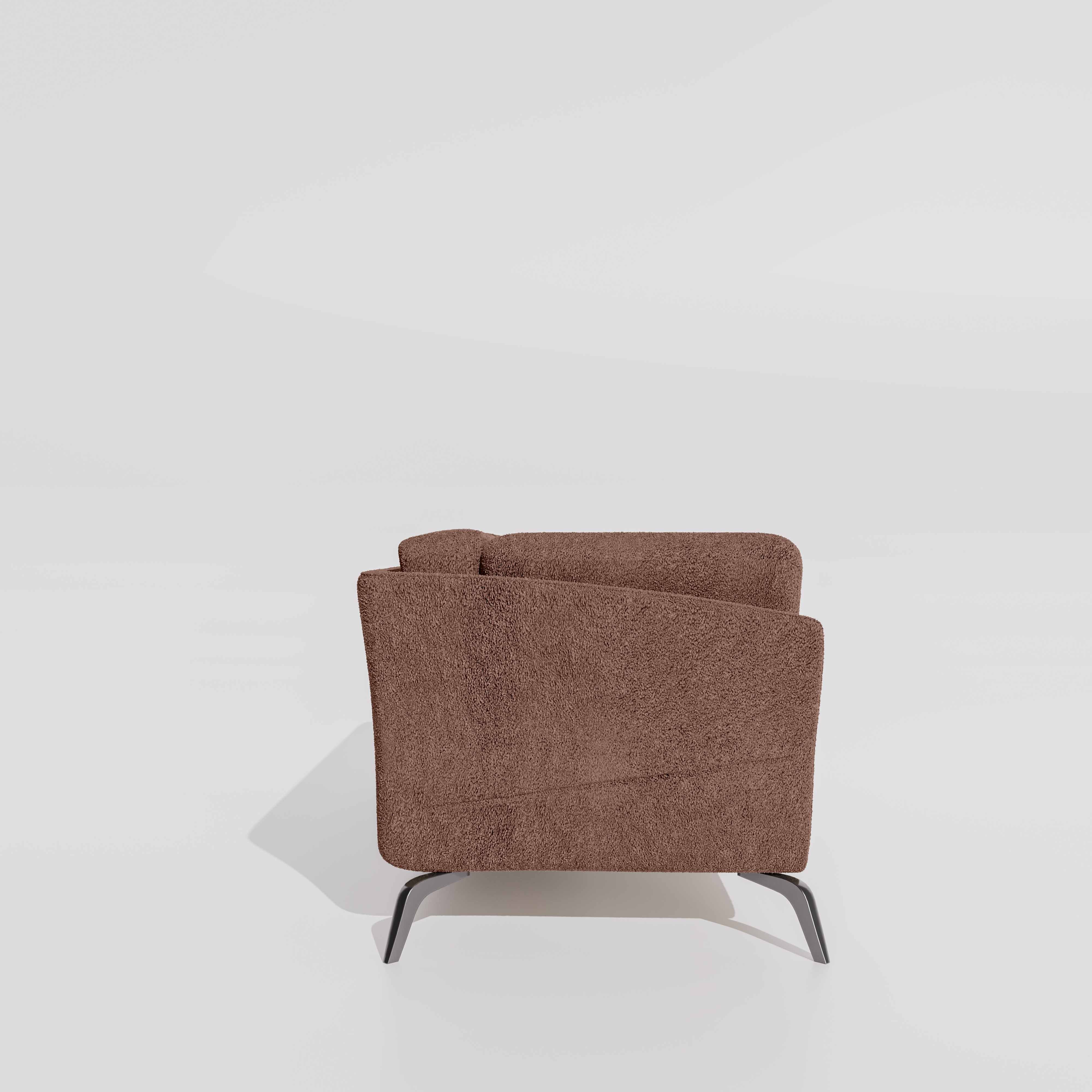 Symphony 3 Seater Boucle Fabric - Dusty rose - Image 5