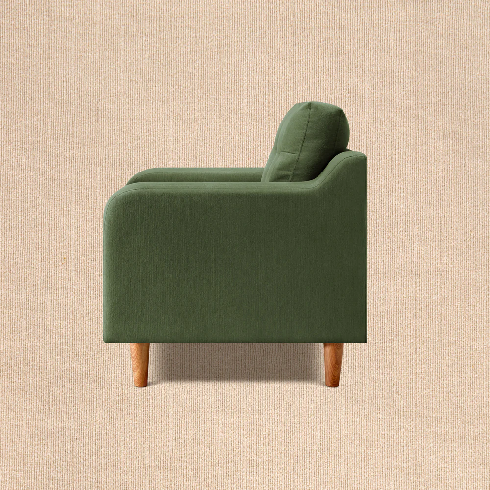Ease Plus Green Fabric 1 seater sofa - Image 6