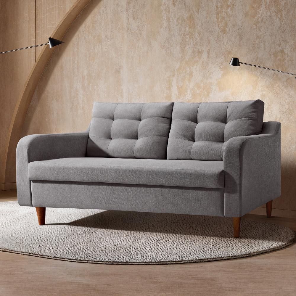 Ease Plus Grey Fabric 3 seater sofa - Image 2