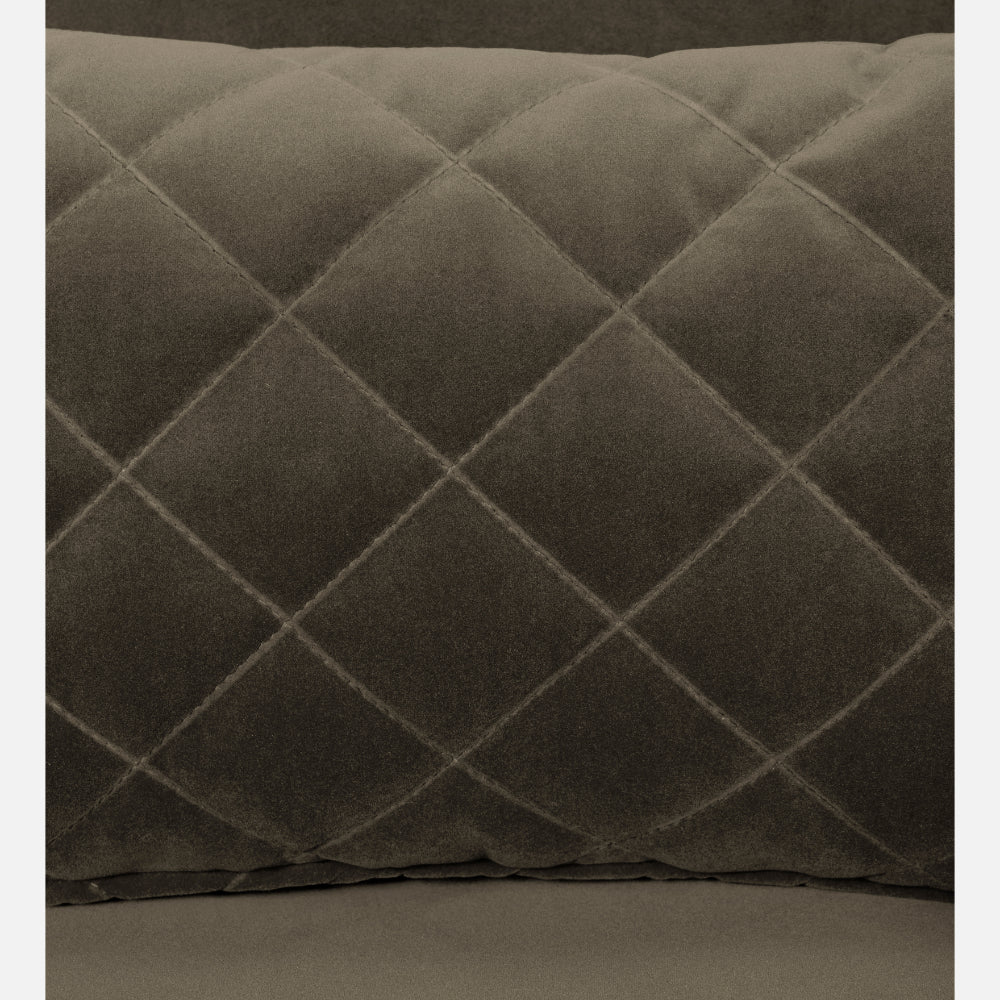 Eden Quartz Brown Fabric 2 Seater Sofa With Lounger - Image 8
