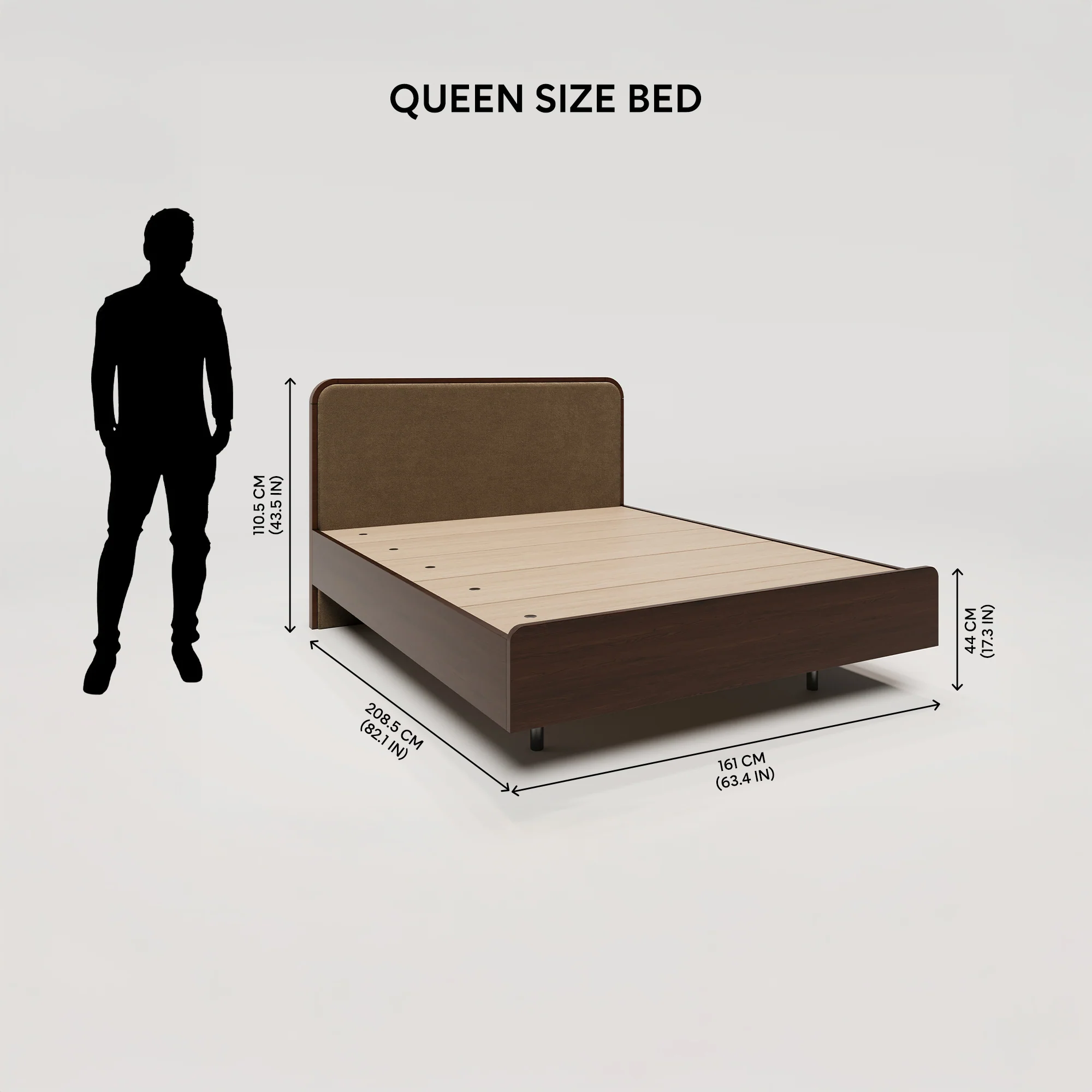 Halo Upholstered Bed - Breen Brown - Image 6