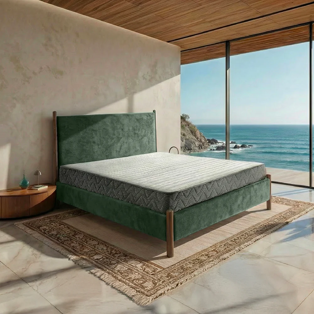 Orra Upholstered Bed - Smoked Pine Green - Image 2