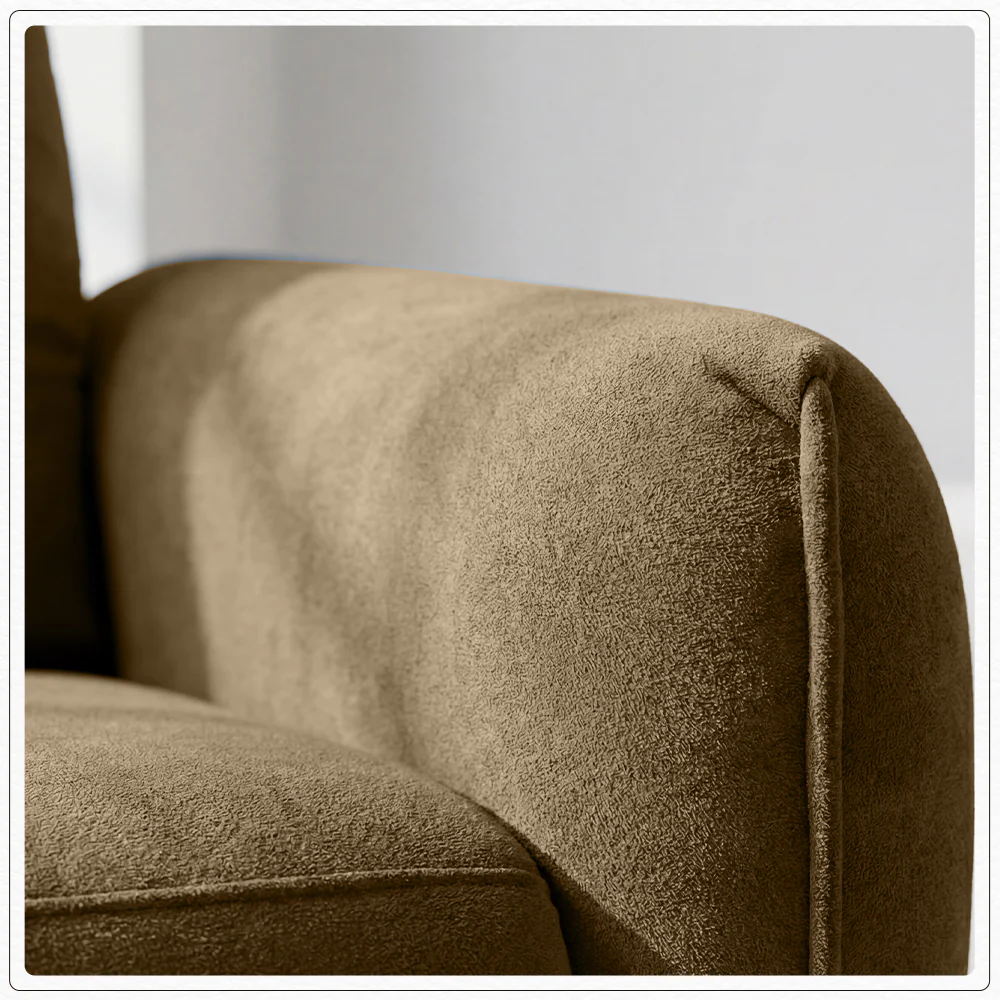 Verve mov.E Brown Fabric 1 Seater Sofa - Image 5