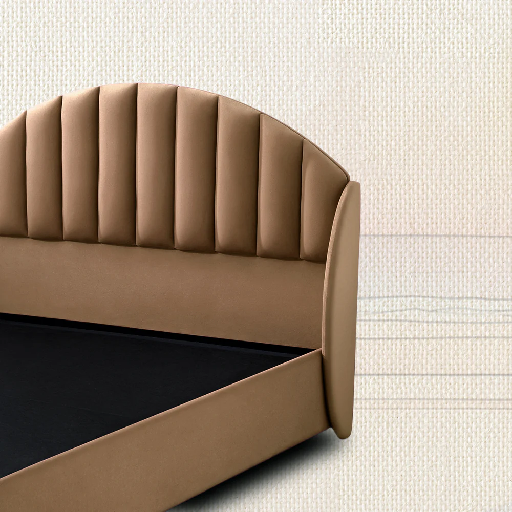 Wave Plus Adjustable Bed Celeste Upholstered Bed (Brown)+ Wave Kinect Propel Mattress 8"(20.3cm) - Image 6