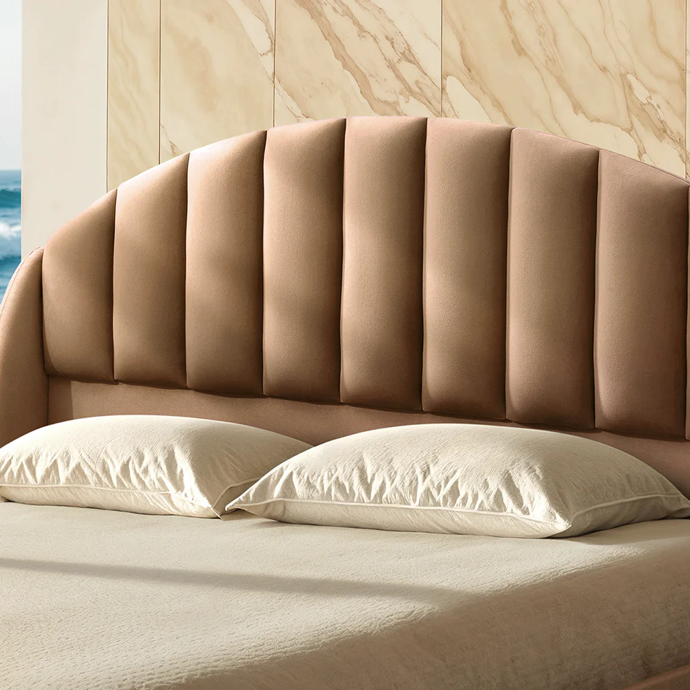 Wave Plus Adjustable Bed Celeste Upholstered Bed (Brown)+ Wave Kinect Reva Mattress 8"(20.3cm) - Image 5