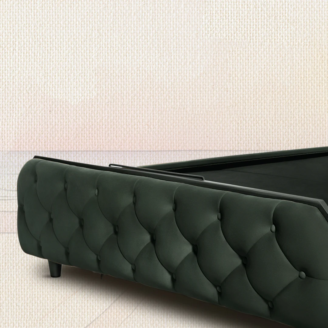 Wave Plus Adjustable Bed Serene Upholstered Bed (Green)+ Wave Kinect Strength Mattress 8"(20.3cm) - Image 9