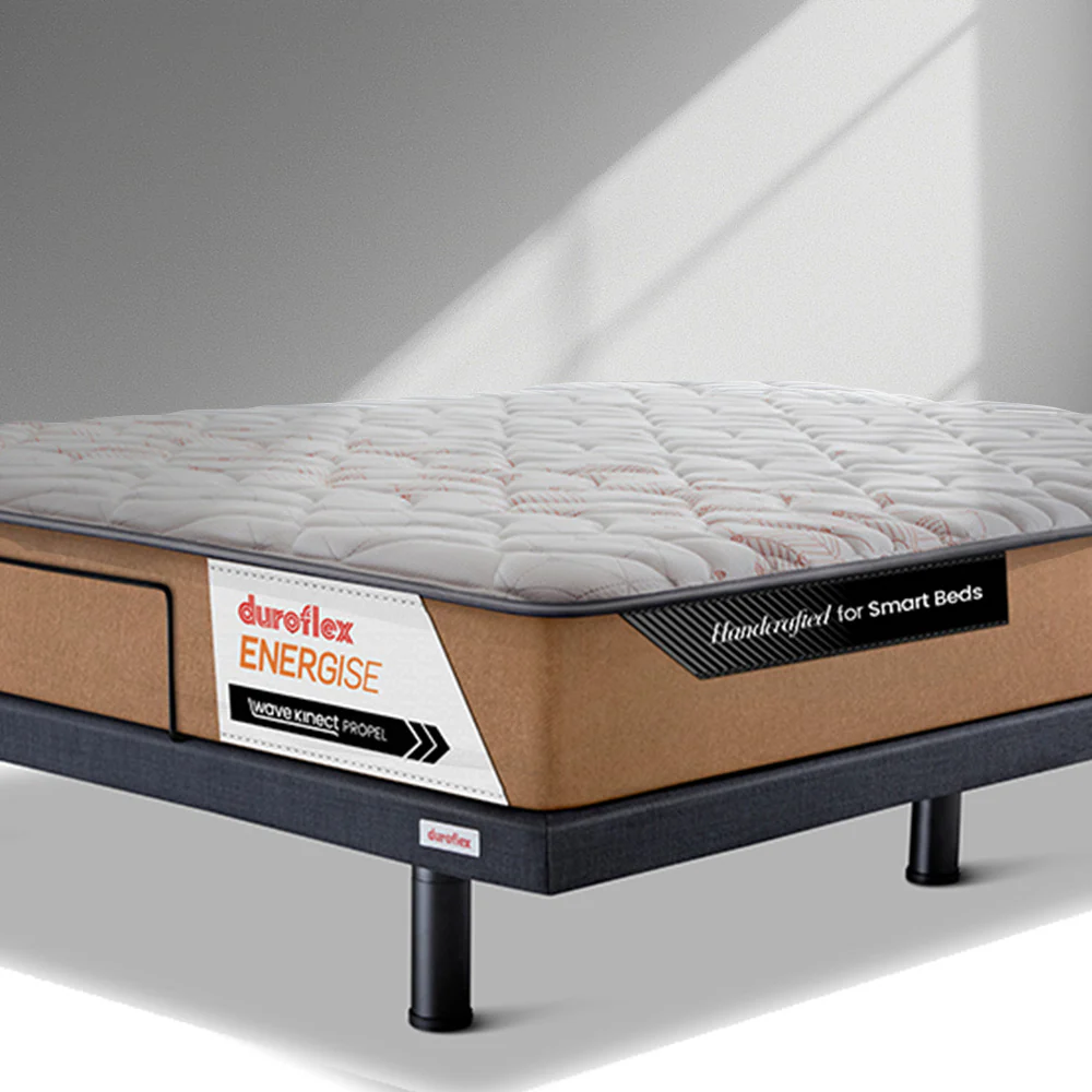 Wave Plus Adjustable Bed Tranquil Upholstered Bed (Grey)+ Wave Kinect Propel Mattress 8"(20.3cm) - Image 7