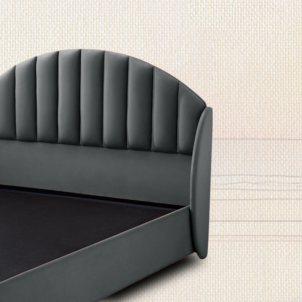 Wave Plus Adjustable Bed with Celeste Upholstered Bed and Livein Duropedic - Grey - Image 6