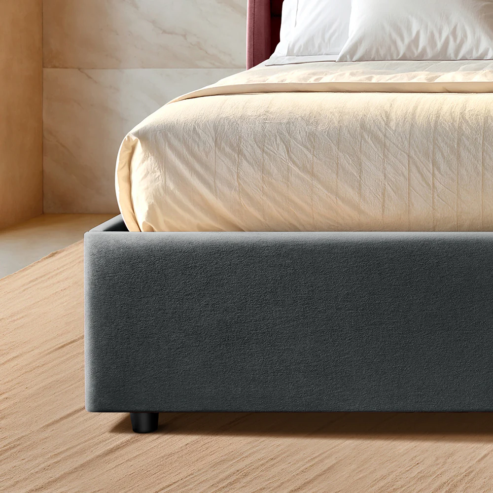 Wave Plus Adjustable Bed + Celeste Upholstered Bed (Grey)+ Quboid Mattress 8" - Image 7