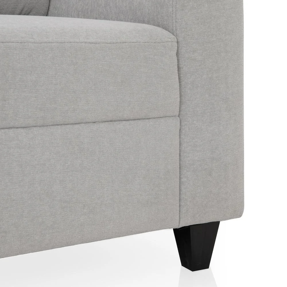 Zivo Plus Cloudy Gray Fabric 2 Seater Sofa - Image 6