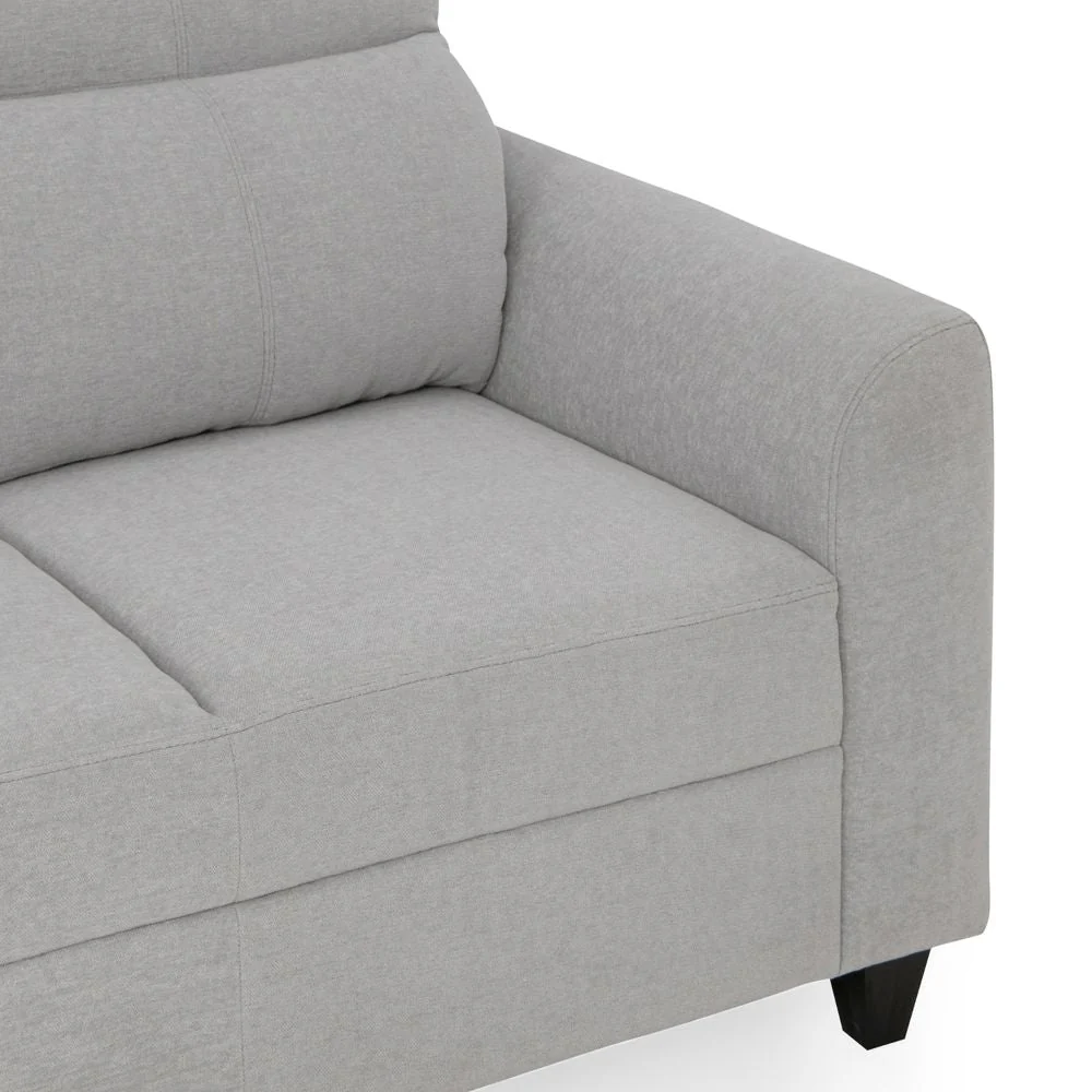 Zivo Plus Cloudy Gray Fabric 2 Seater Sofa - Image 7