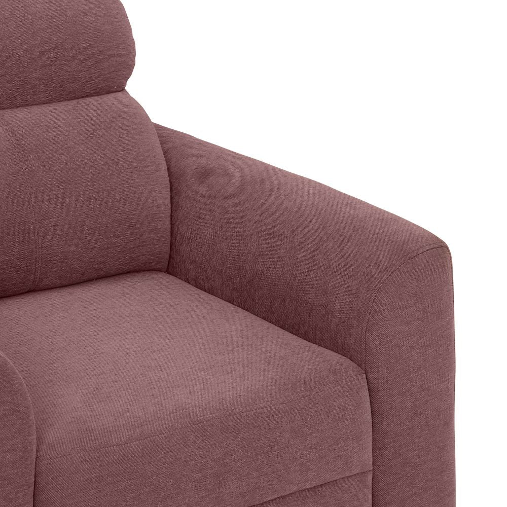 Zivo Plus Dusky Pink Fabric Sofa Set 3 Seater Sofa - Image 5