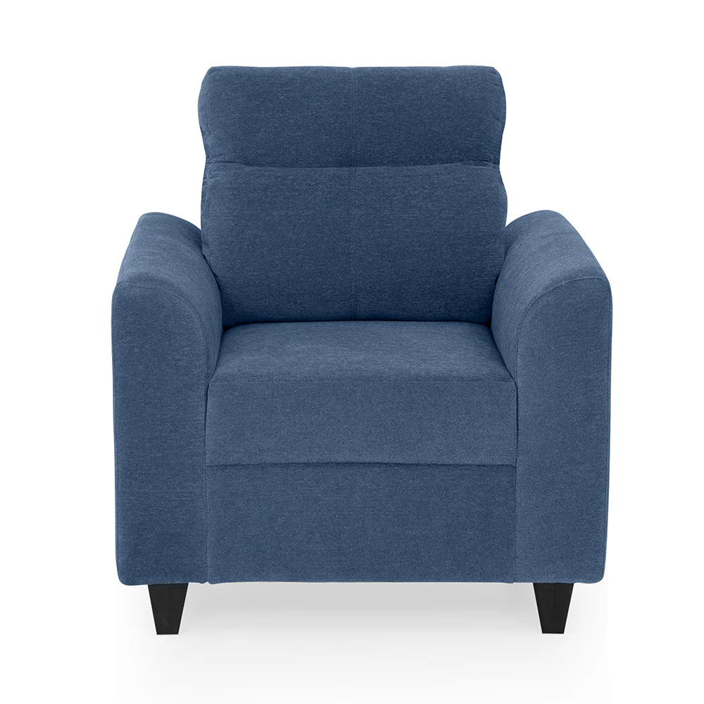 Zivo Plus Twilight Blue Fabric 1 Seater Sofa - Image 2