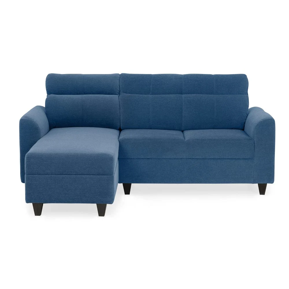 Zivo Plus Twilight Blue Fabric 2 Seater Sofa with Lounger - Image 2